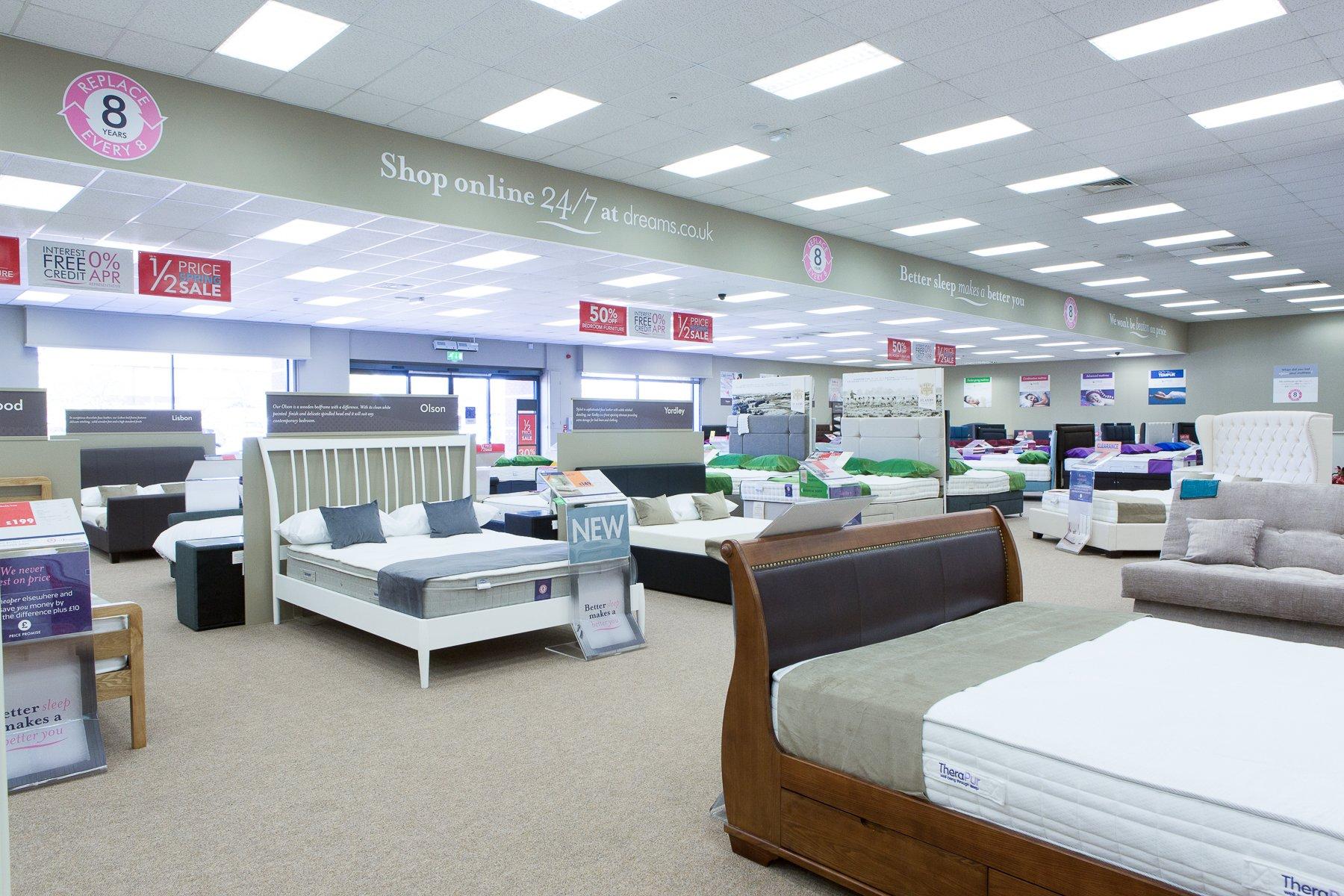 Dreams Store in Burton Upon Trent Beds, Mattresses & Furniture Dreams